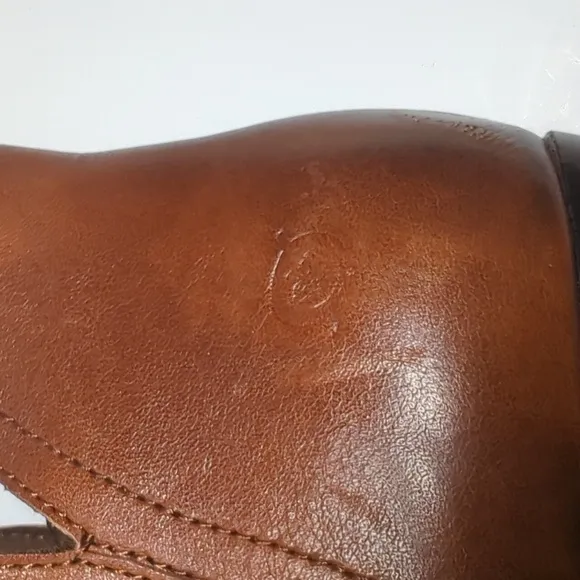 Born Olivia Women's Brown Leather Ankle Boots Size 9.5