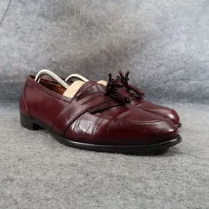 Bostonian Shoes Mens 10 Loafer Tassel Classic Slip On Leather Florentine Brown