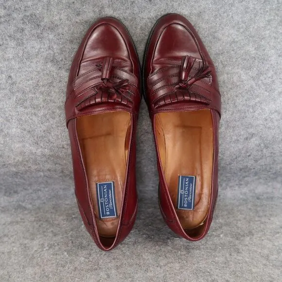 Bostonian Shoes Mens 10 Loafer Tassel Classic Slip On Leather Florentine Brown