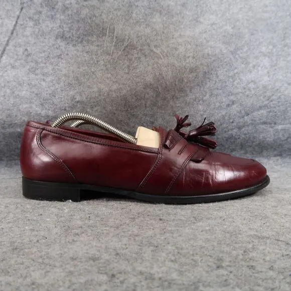 Bostonian Shoes Mens 10 Loafer Tassel Classic Slip On Leather Florentine Brown