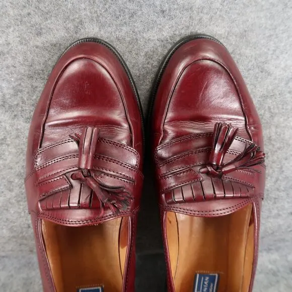 Bostonian Shoes Mens 10 Loafer Tassel Classic Slip On Leather Florentine Brown