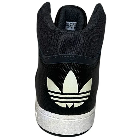 Brand New ADIDAS Sneakers Size 4 Youth Black White High Top Shoes Lace up