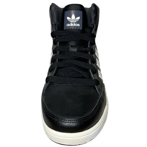 Brand New ADIDAS Sneakers Size 4 Youth Black White High Top Shoes Lace up