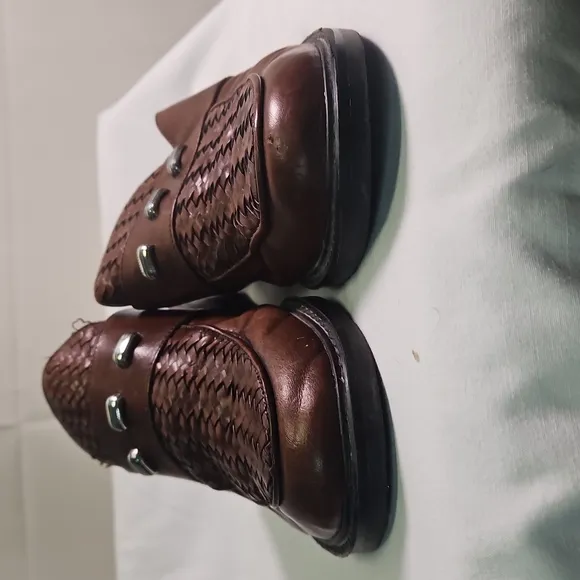 Brighton Brown Leather Mules