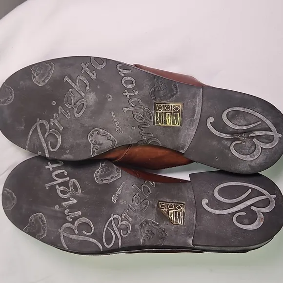 Brighton Brown Leather Mules