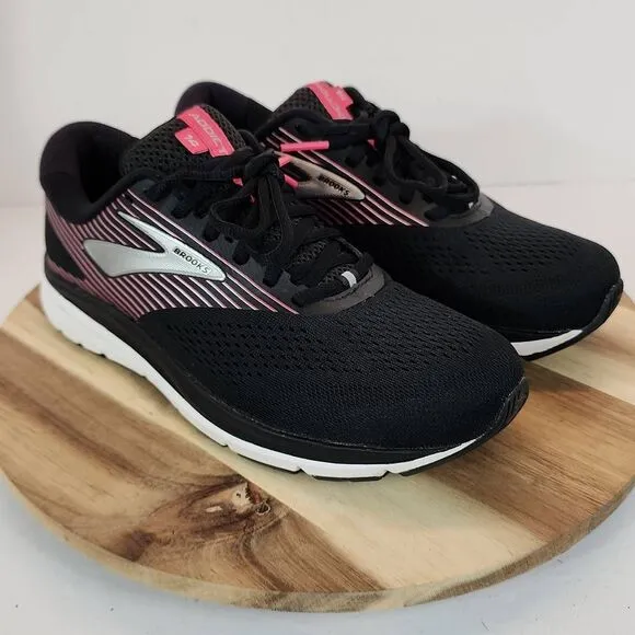 Brooks  Addiction 14 SAMPLE Running Walking Shoes Womens Size 9 Black/Pink