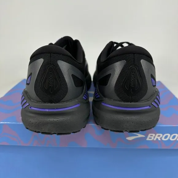 Brooks Adrenaline GTS 23 Running Shoes Men's 12 Black Purple 1103911D055 Walking