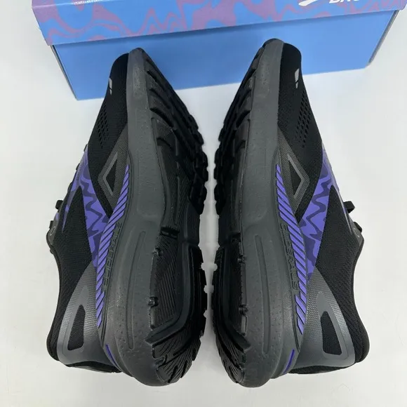 Brooks Adrenaline GTS 23 Running Shoes Men's 12 Black Purple 1103911D055 Walking