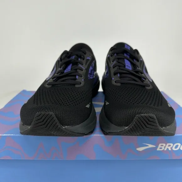 Brooks Adrenaline GTS 23 Running Shoes Men's 12 Black Purple 1103911D055 Walking