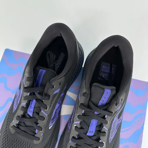 Brooks Adrenaline GTS 23 Running Shoes Men's 12 Black Purple 1103911D055 Walking