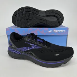Brooks Adrenaline GTS 23 Running Shoes Men's 12 Black Purple 1103911D055 Walking