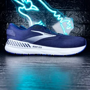 Brooks Beast 24 GTS 4E Wide Men’s Running Walking Shoes Sneakers Blue White - 13