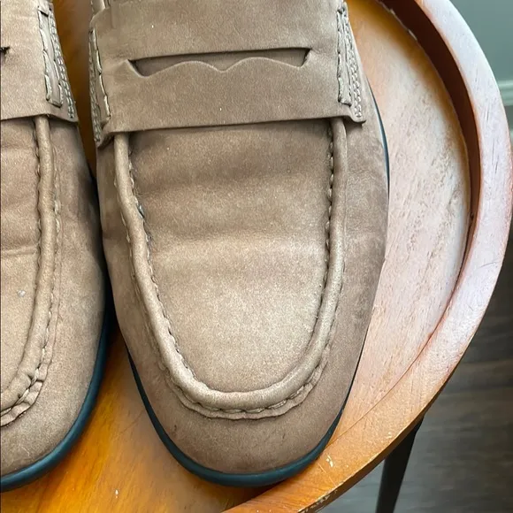 Brooks Brothers Brown Suede Loafers Slip-On Style made in ITALY