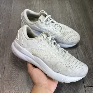 Brooks Ghost 16 Womens 8 Shoes White Sneaker Running Walking 1204071B151*