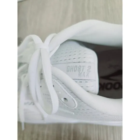 Brooks Ghost Max 2 Walking Athletic White Mens Running Shoes Sneakers Size 14
