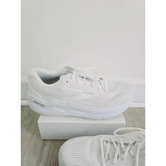 Brooks Ghost Max 2 Walking Athletic White Mens Running Shoes Sneakers Size 14