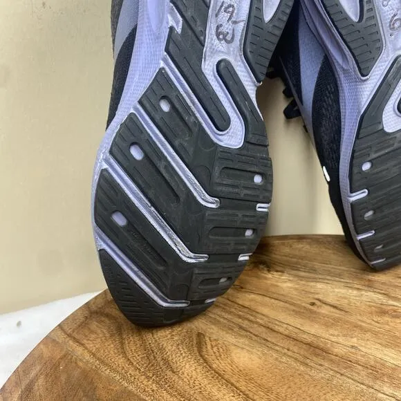 Brooks Launch 9 Black Ebony Purple Womens Size 8 B Athletic Running Shoes