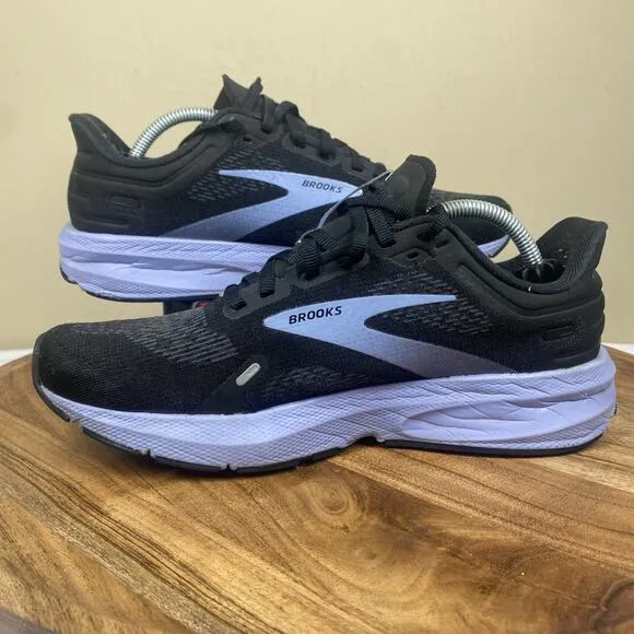 Brooks Launch 9 Black Ebony Purple Womens Size 8 B Athletic Running Shoes