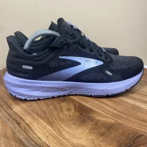 Brooks Launch 9 Black Ebony Purple Womens Size 8 B Athletic Running Shoes