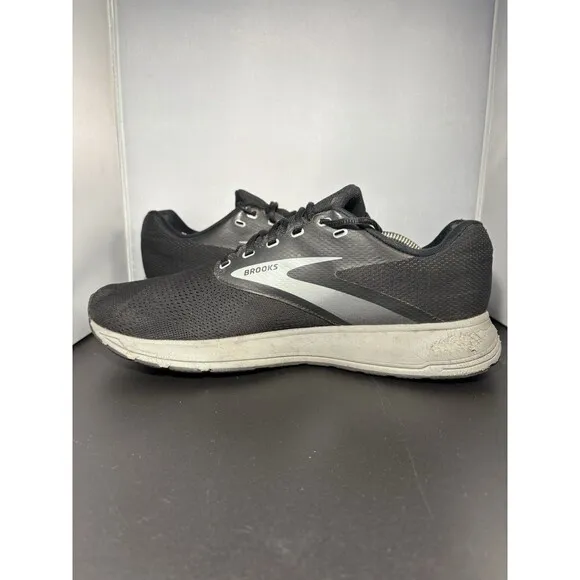 Brooks Mens Range 1103461D071 Black &amp; Grey Running Shoes Sneakers  Size 12.5