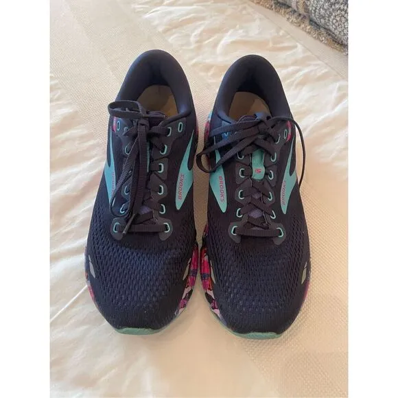 Brooks Women's Eclipse Baja Blue Pink Ghost 15 Running Shoes 9.5