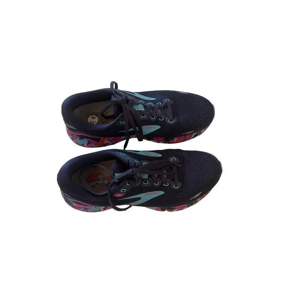 Brooks Women's Eclipse Baja Blue Pink Ghost 15 Running Shoes 9.5