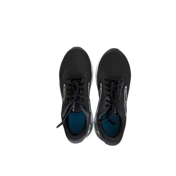 Brooks Glycerin 21 Mens Black Gray White Running Shoes Sneakers Size 9.5 Wide