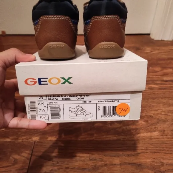 Brown and Blue Shoes with Top Quality Materials