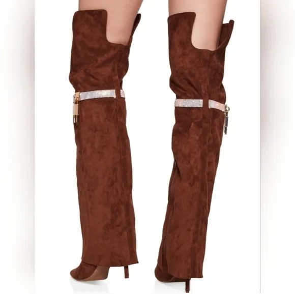 Brown Over-the-Knee Boots Sz 6.5