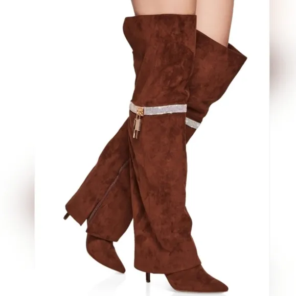 Brown Over-the-Knee Boots Sz 6.5