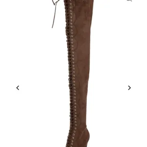 Brown Over-the-Knee Lace-Up Boots