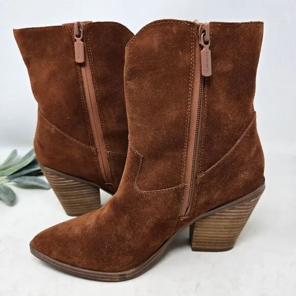 Brown Suede Ankle Boots