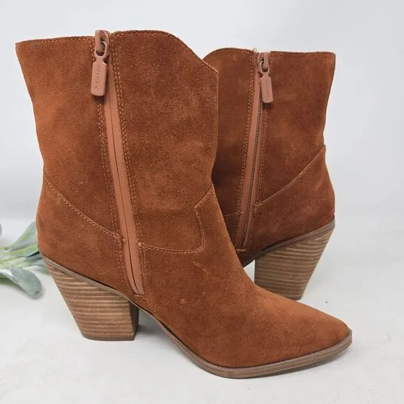 Brown Suede Ankle Boots