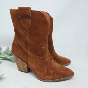 Brown Suede Ankle Boots