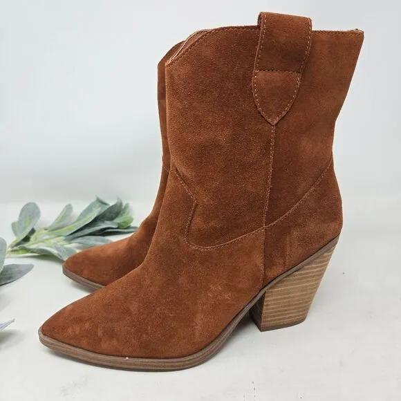 Brown Suede Ankle Boots