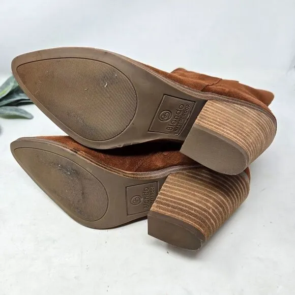 Brown Suede Ankle Boots
