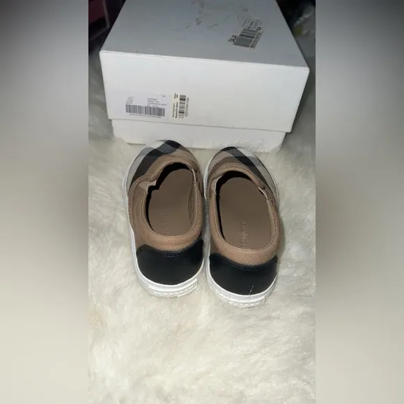 Burberry Checkered Slip-On Shoes