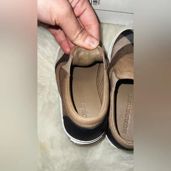 Burberry Checkered Slip-On Shoes