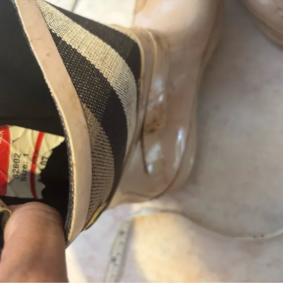 Burberry Logo Vintage High-top flats Sneakers nova check shoes rubber rain boots