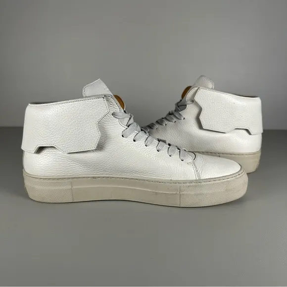 Buscemi 90MM Off-White High Top Sneakers