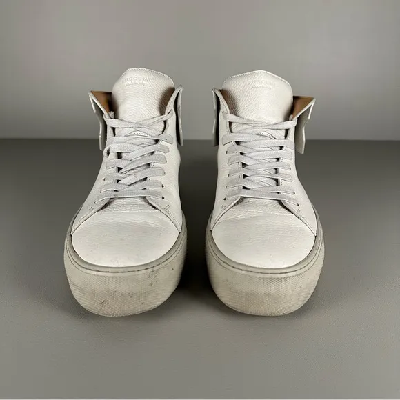 Buscemi 90MM Off-White High Top Sneakers