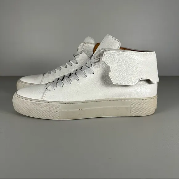 Buscemi 90MM Off-White High Top Sneakers