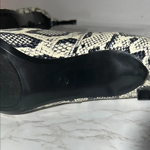 Calvin Klein Women's Snake Print Ankle Boots NIB