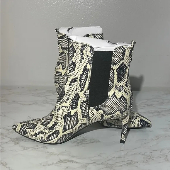 Calvin Klein Women's Snake Print Ankle Boots NIB