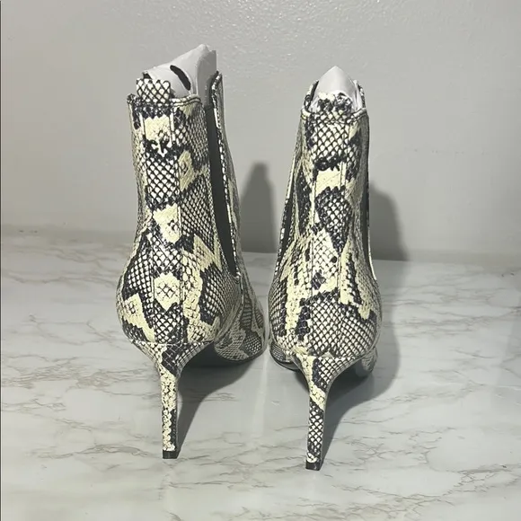 Calvin Klein Women's Snake Print Ankle Boots NIB