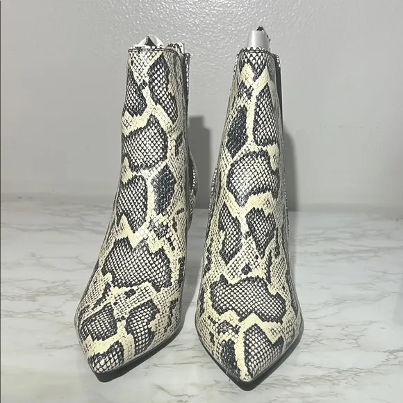 Calvin Klein Women's Snake Print Ankle Boots NIB