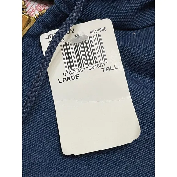 Carhartt Men's Jacket Utility Workwear Hooded Vintage Deadstock Denim L Blue