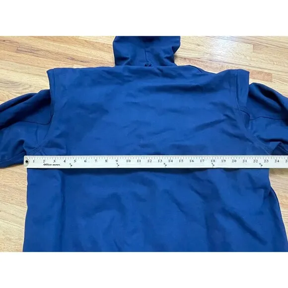 Carhartt Men's Jacket Utility Workwear Hooded Vintage Deadstock Denim L Blue