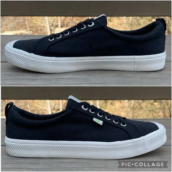 Cariuma Oca Low black canvas shoes size 10.5