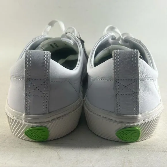 Cariuma Catiba Low Premium Leather Shoes High Top Sneakers White Size 10